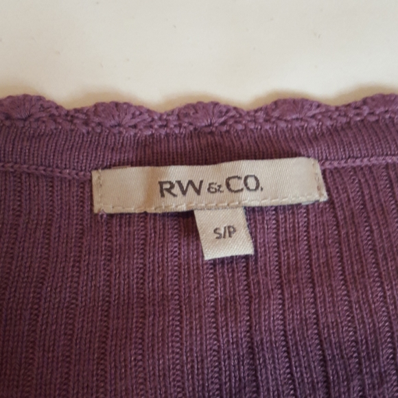 RW&CO. Purple Cardigan, Small - Picture 5 of 13